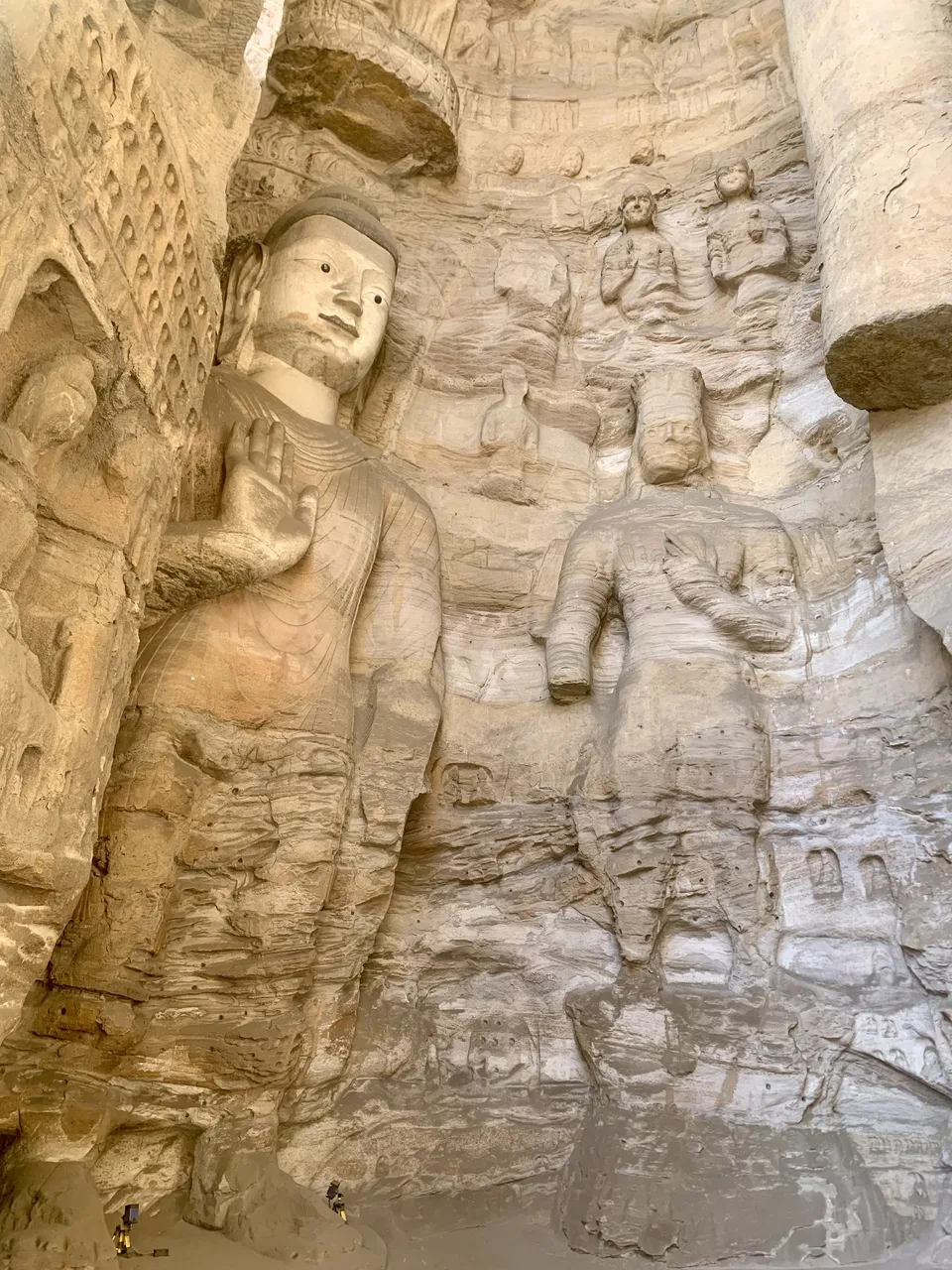 Rock-cut niche detail at Yungang Grottoes, Datong, Shanxi
