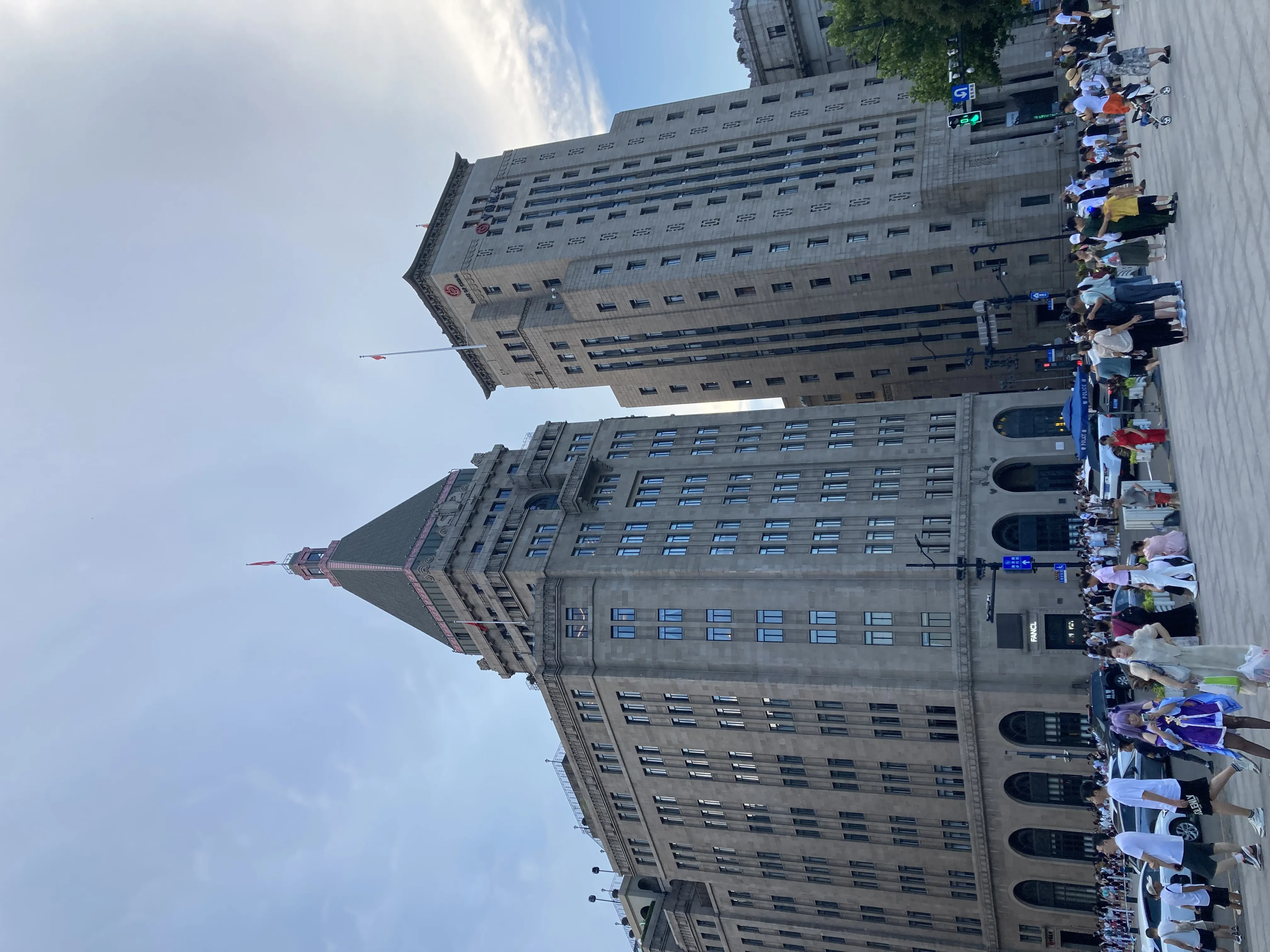 Pedestrian crowds and retail facades on Nanjing Road in Shanghai