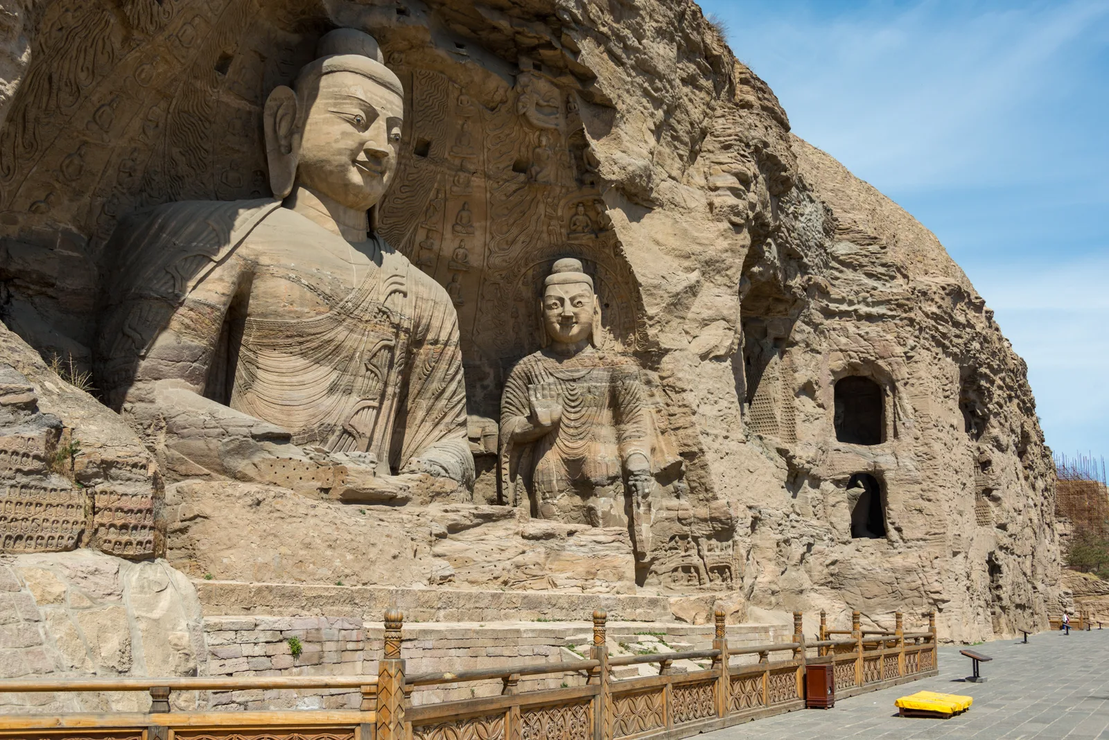 Rock-cut Buddha niches at the Yungang Grottoes, Datong, Shanxi